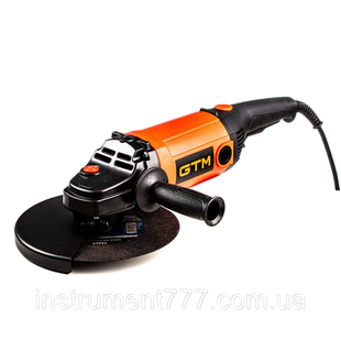 Мощная болгарка GTM AG-230/2300M: 2300 Вт, 6500 об\мин, диск 230 мм, сетевая угловая шлифмашина (F85311) 2281 фото