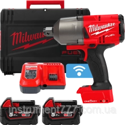Профессиональный гайкокрут высокомоментный MILWAUKEE 3/4 дюйма(2034Нм) M18 FUEL ONEFHIWF34-502X ONE-KEY 4933459730 фото