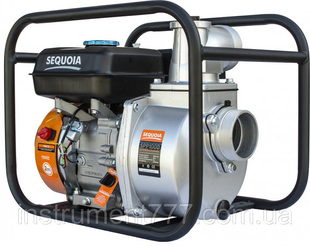 Якісна мотопомпа бензинова для чистої води SEQUOIA SPP1000 : 60 куб.м/год, 1000 л/хв, ручний стартер, 4-х тактний TEX25 SPP1000 фото