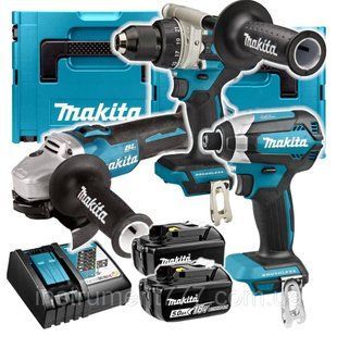 Профессиональный набор инструментов Makita DLX3155TJ (DDF486, DTD153, DGA504) DLX3155TJ фото
