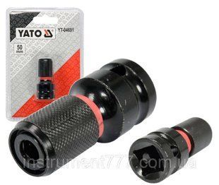 Переходник для ударных гайковертов YATO YT-04691 : 1/2" X HEX-1/4" 50 ММ YT-04691 фото